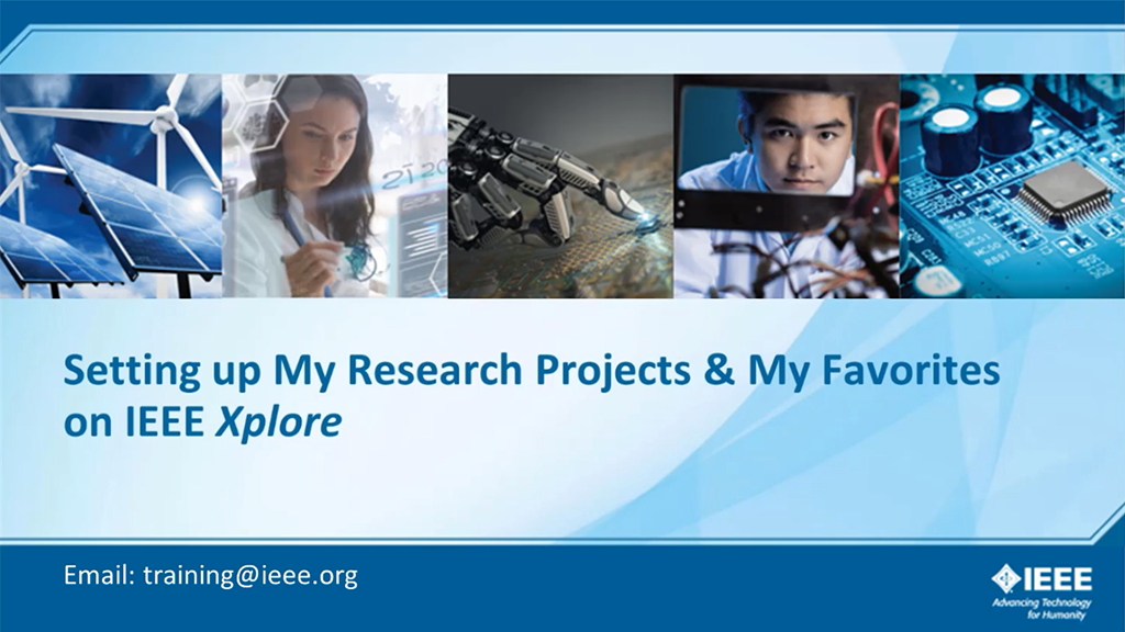 IEEE Xplore我的研究项目&我的收藏功能（中文版检索）