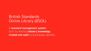 BSOL 英国标准在线 - 产品总览（Overview with British Standards Online）