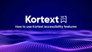 如何使用Kortext无障碍功能？